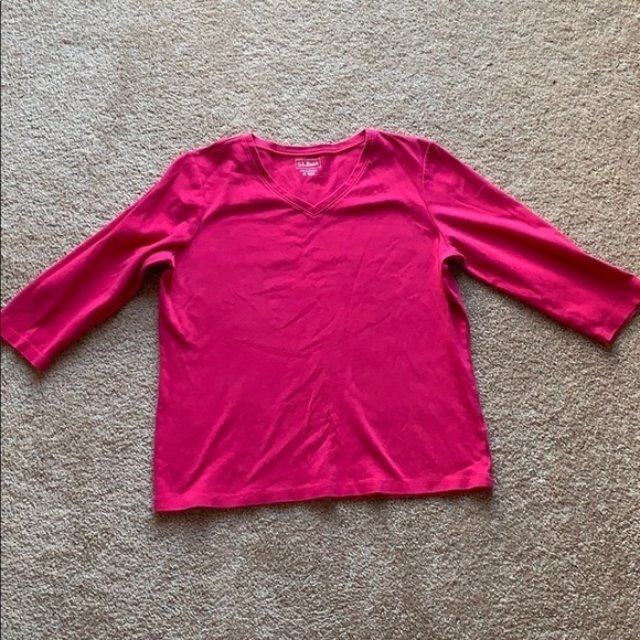 L.L. Bean Tops - LL Bean long sleeve pink shirt